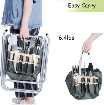 Portable Gardening Tools with Seat