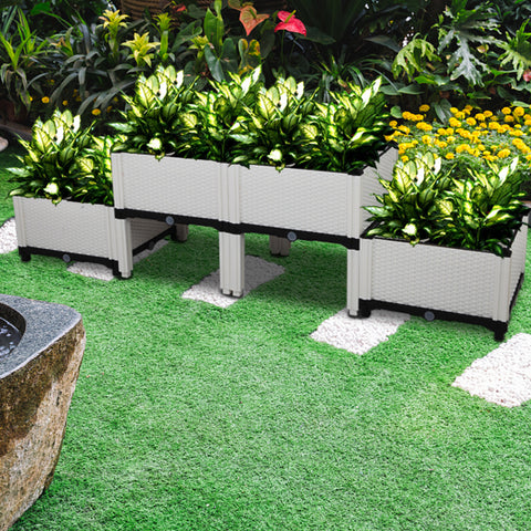 Plastic Raised Garden Bed - 6 Pcs