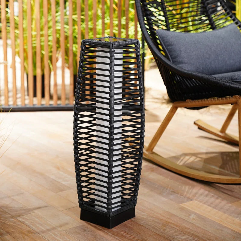 Solar Floor Lamp Black