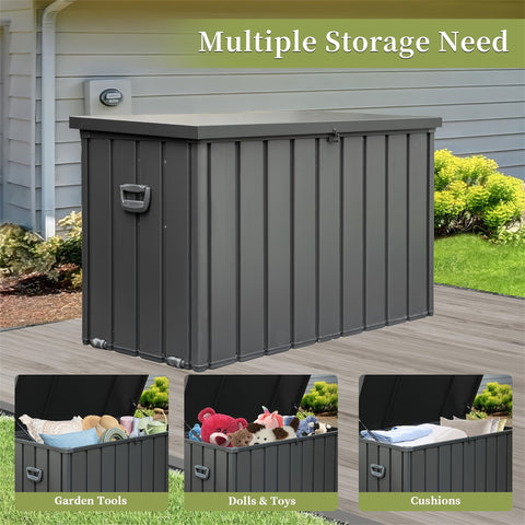 Metal Storage Box | Deck Storage Box Waterproof