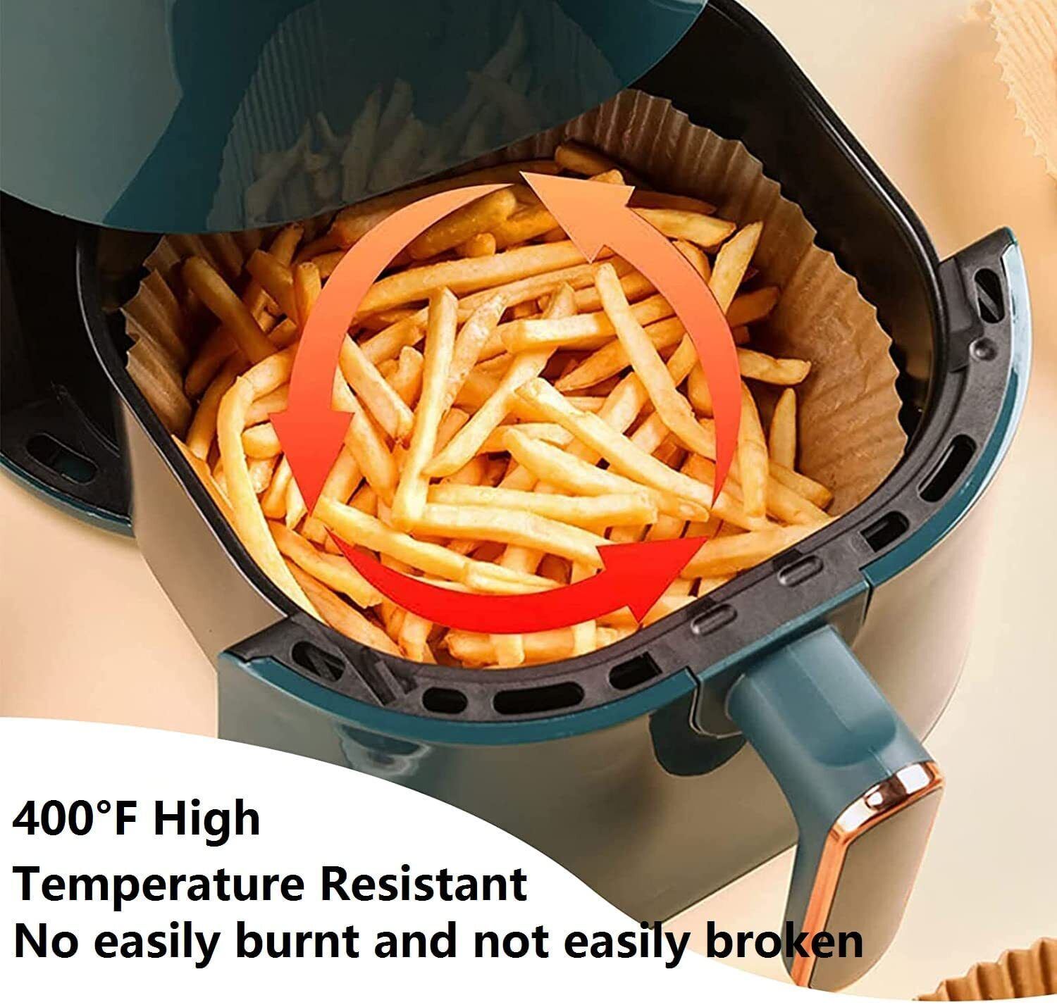 6.3In Round Paper Air Fryer Liners