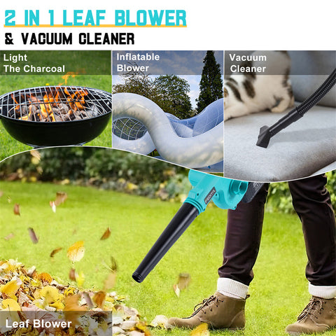 New  2-in-1  Cordless Leaf Blower and Vacuum