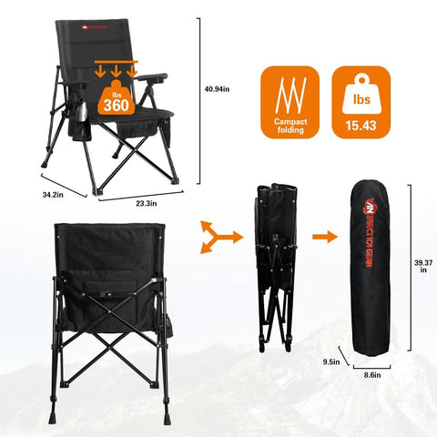 Folding Heated Camping Chair