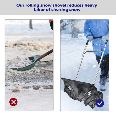 Rolling Snow Shovel