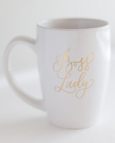 24k Gold Boss Lady Mug Doll Haus