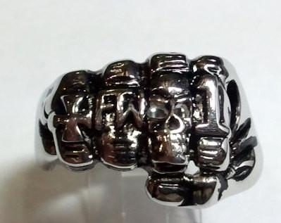 Biker Fist Skull FTW Ring. 925 Solid Sterling Silver Ring. All Men\u002639;s U \u2013 Until Death, Inc.