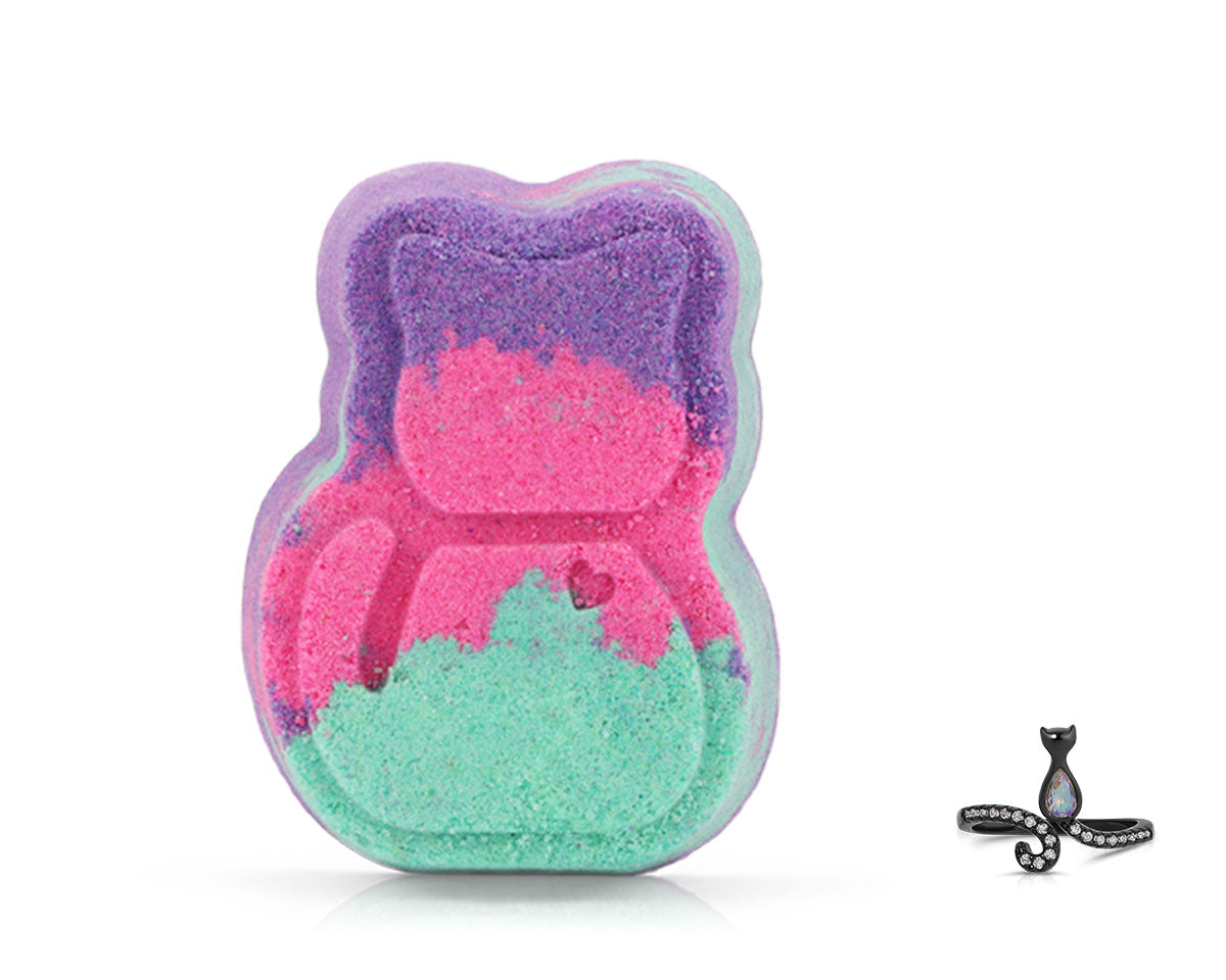 Image of Rainbow Cat - Furry Friends Collection - Bath Bomb