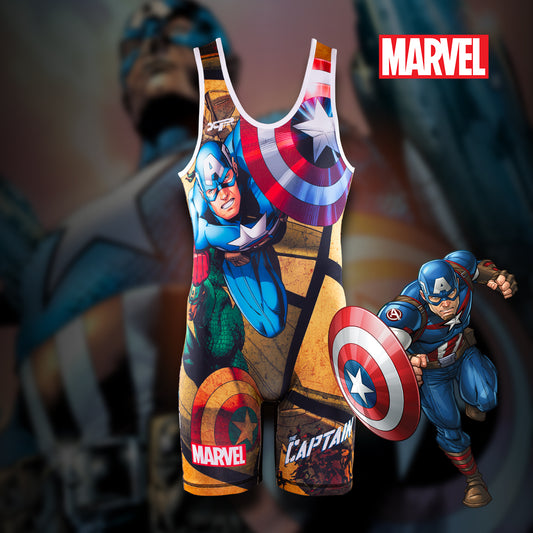 T Shirt Compression homme Captain America The Avengers fashion musculation  21