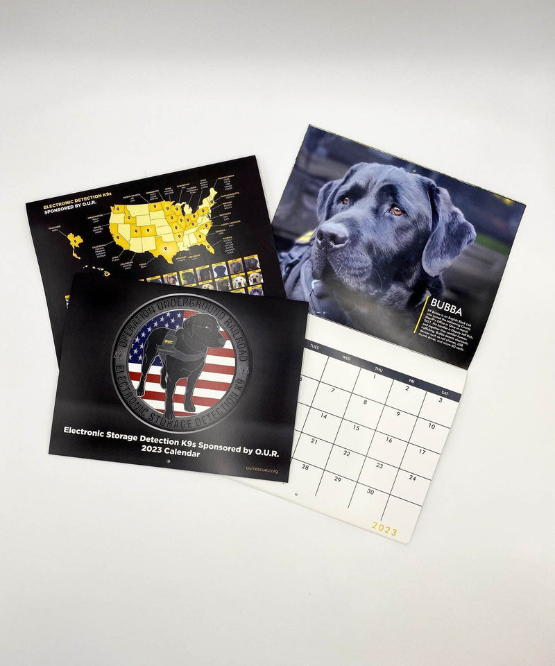 2023 ESD K9 Calendar Operation Underground Railroad Shop