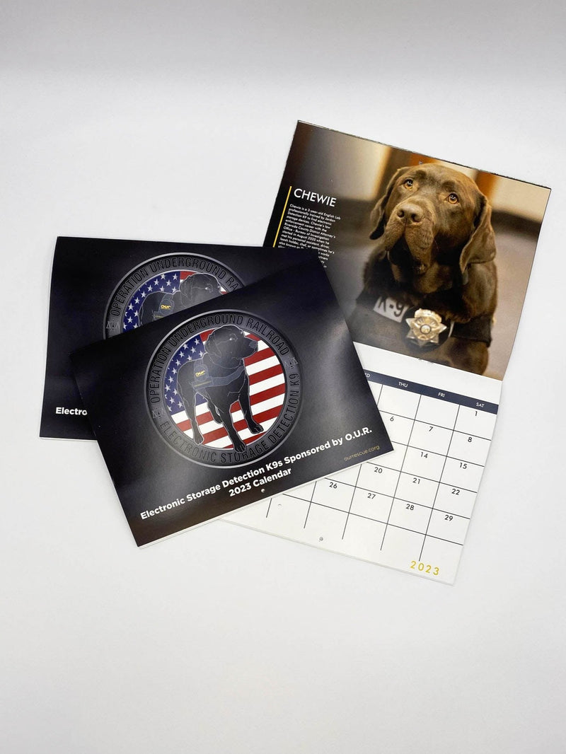 2023 ESD K9 Calendar Operation Underground Railroad Shop