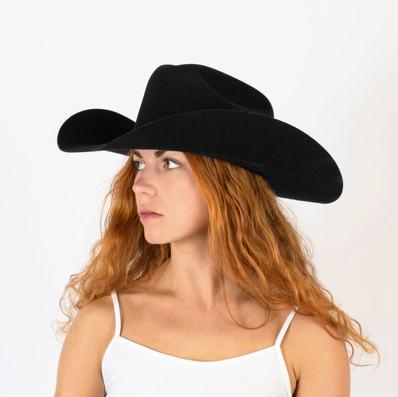 Yellowstone Black Felt Cowboy Hat 7-7/8