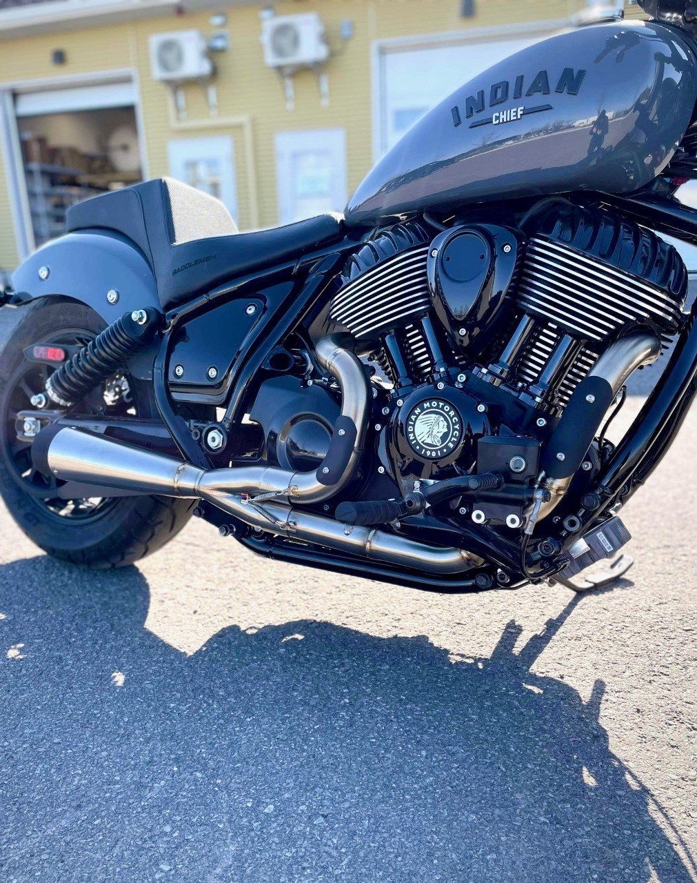 SPB FAB Indian Chief Exhaust GAS Paint & Performance