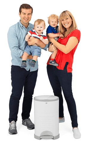 Korbell nappy bin and family