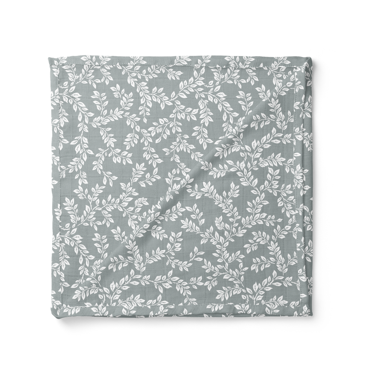 Muslin Swaddle Baby Blanket – Leafy Sprig – Little Bubba Shop