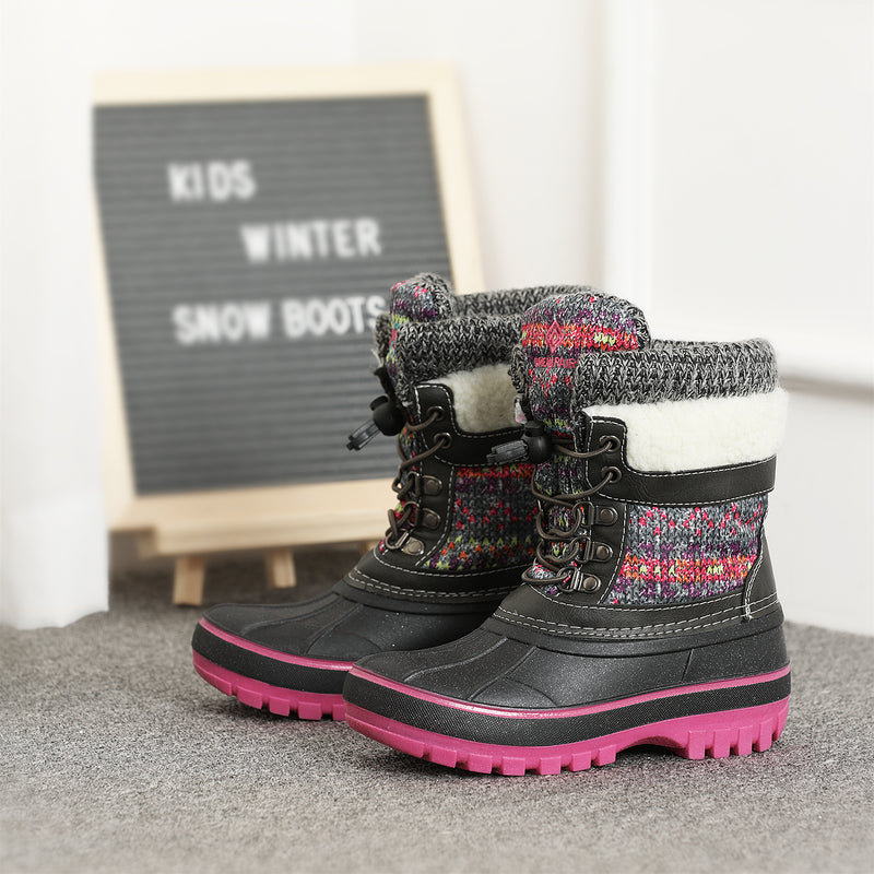 Insulated Snow Kids Waterproof Boots