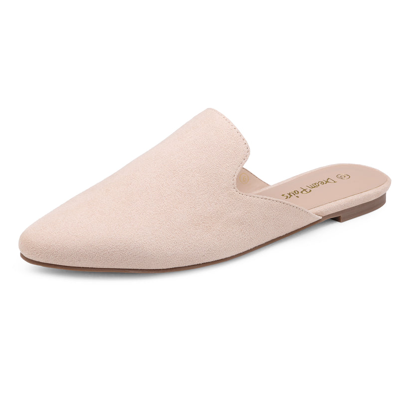 Women's Pointed Toe Flat Mules 