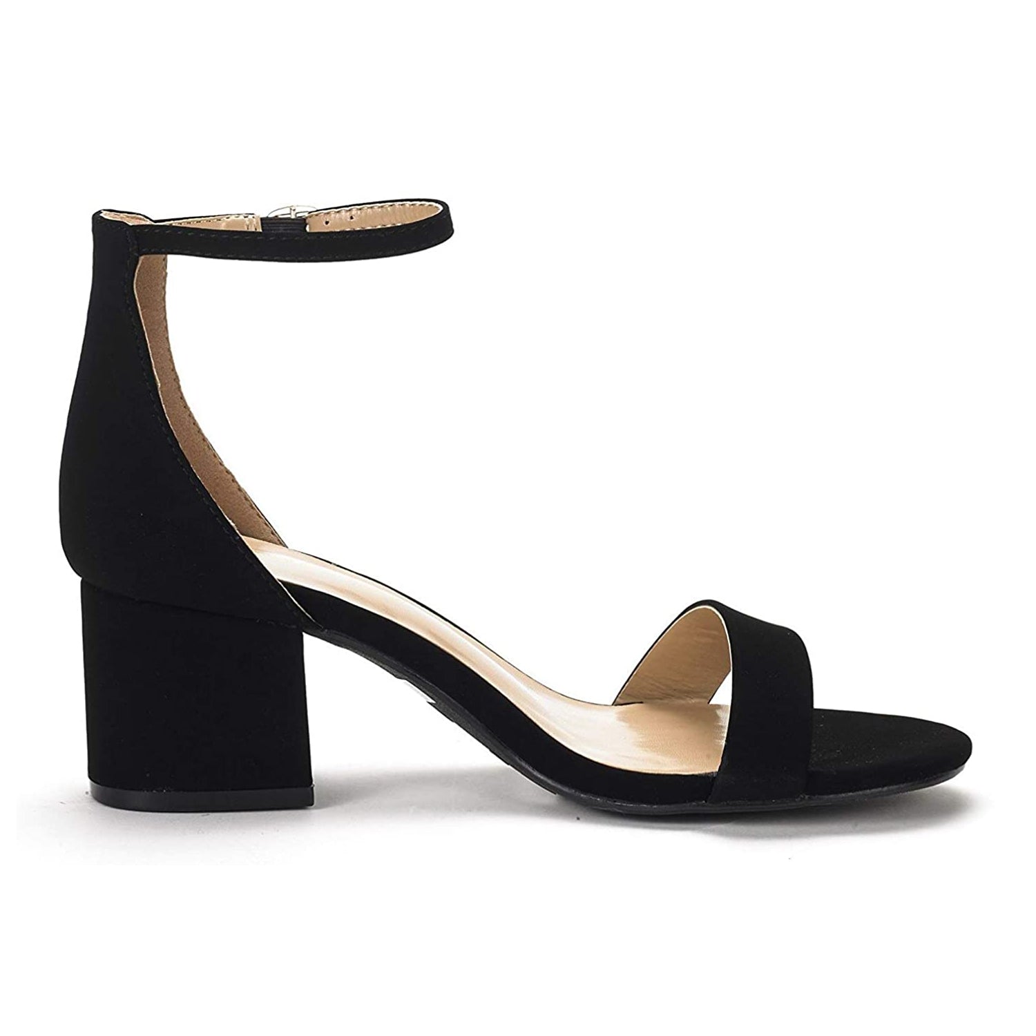 black small chunky heels