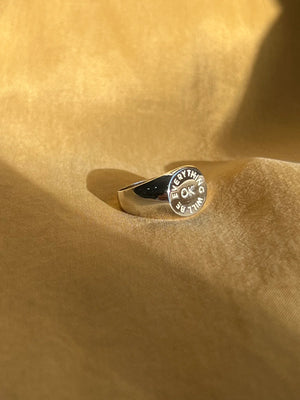 Everything Will Be OK Gold Plated Ring - NMOA Shop