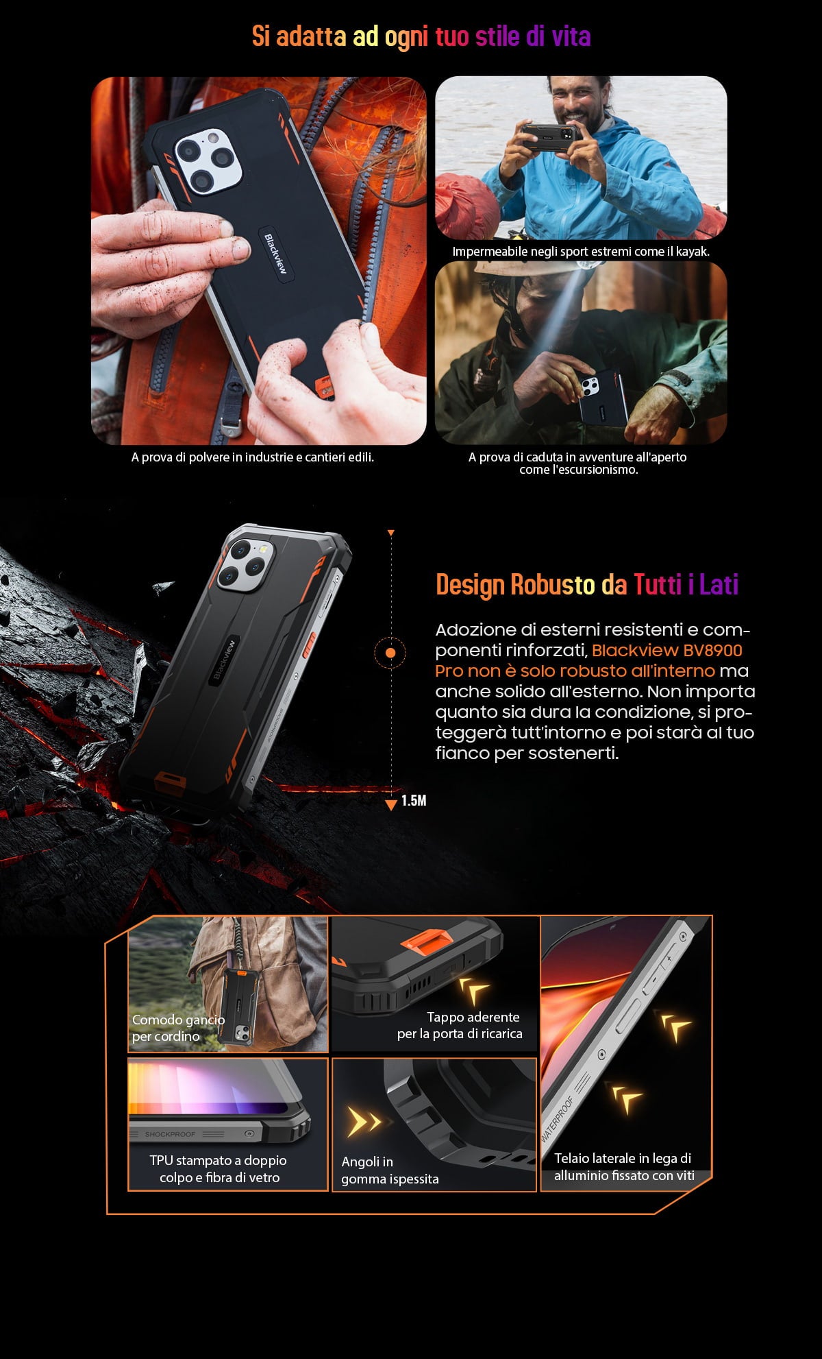 Blackview BV8900 Pro Italian description