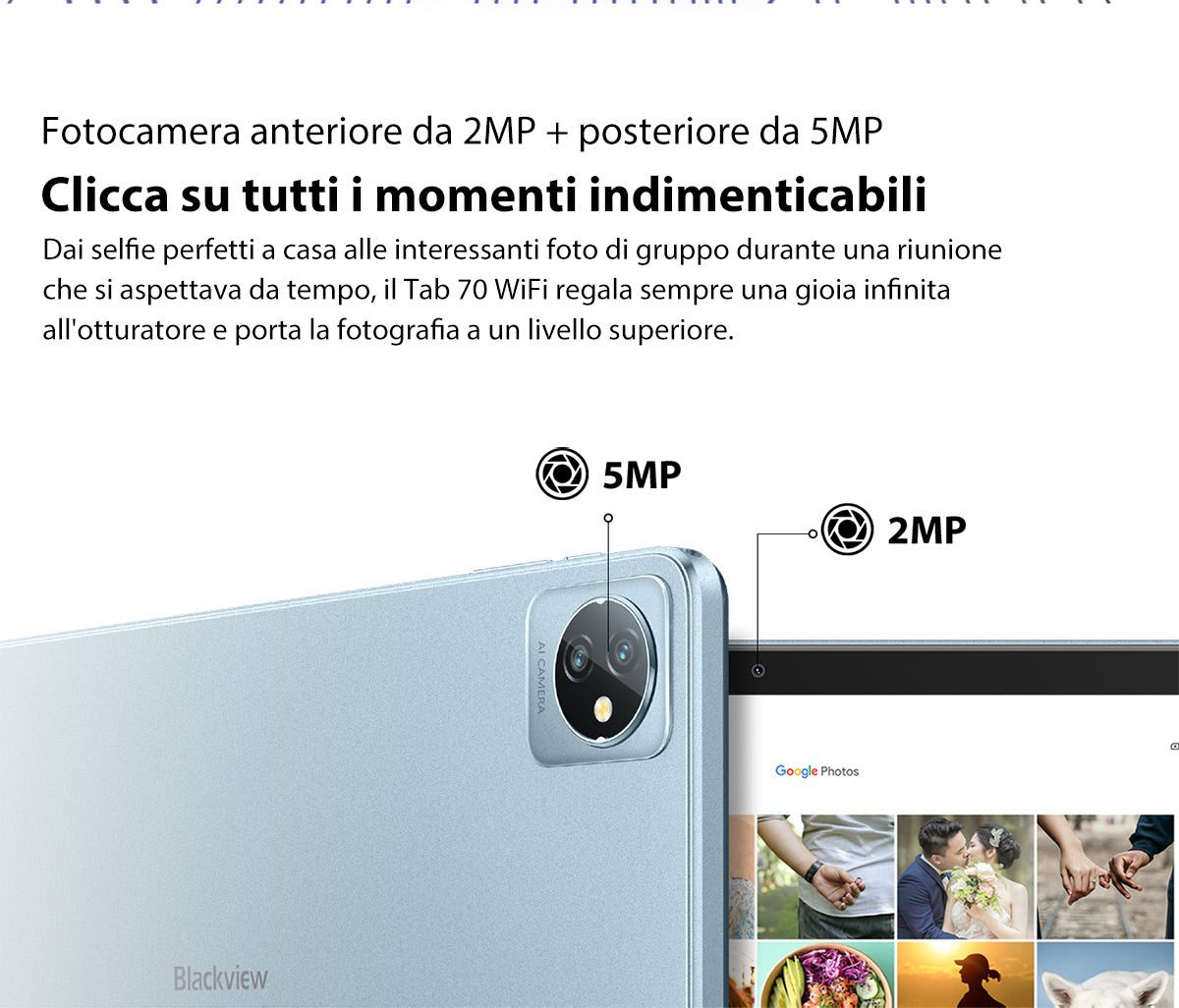 Blackview Tab 70 WIFI Italian description