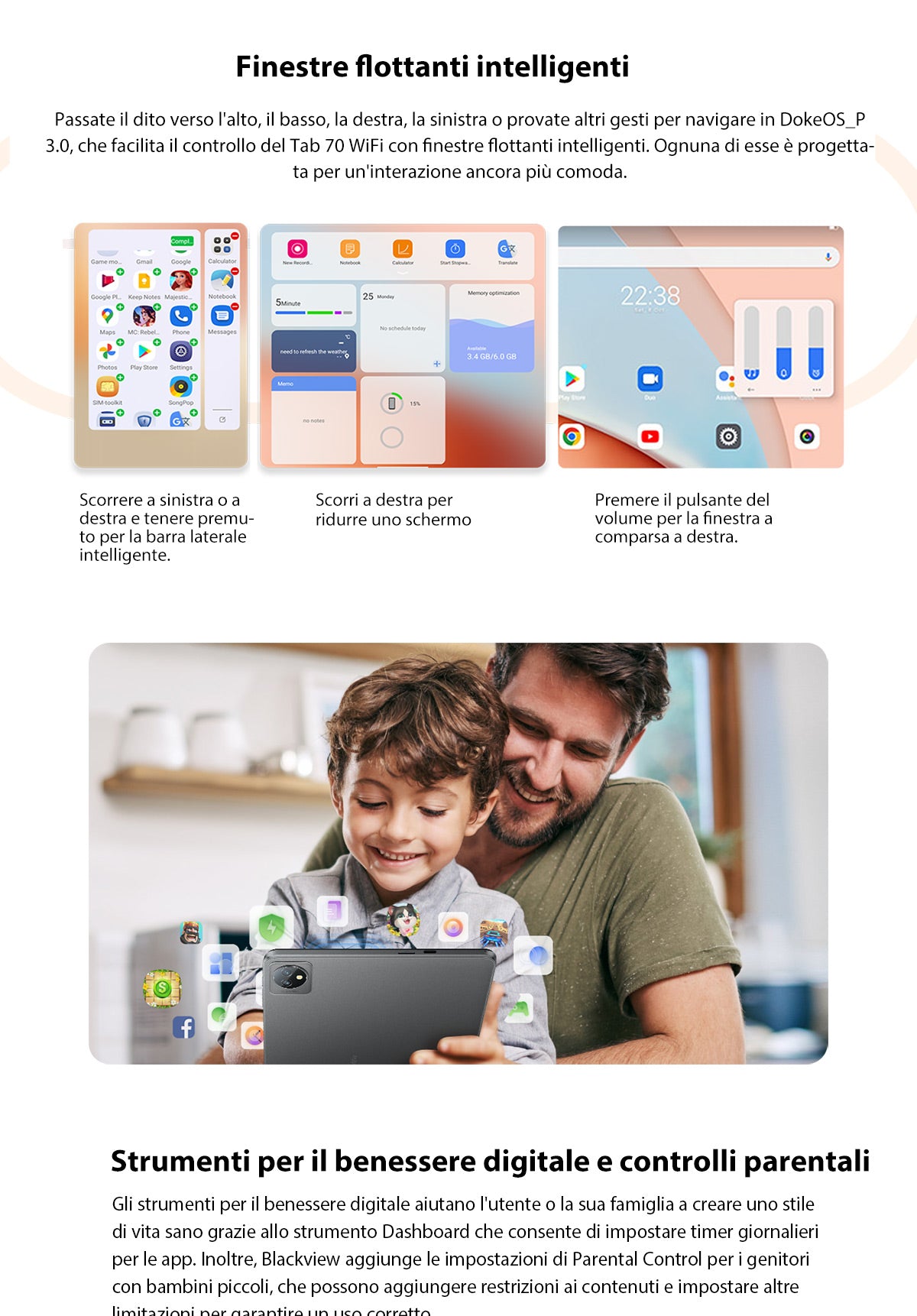 Blackview Tab 70 WIFI Italian description