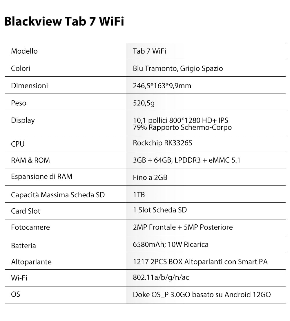 Blackview Tab 7 Wifi