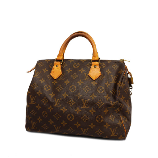 LOUIS VUITTON M41108 SPEEDY 30 MONOGRAM CANVAS NON STRAP BOWLING HANDBAG