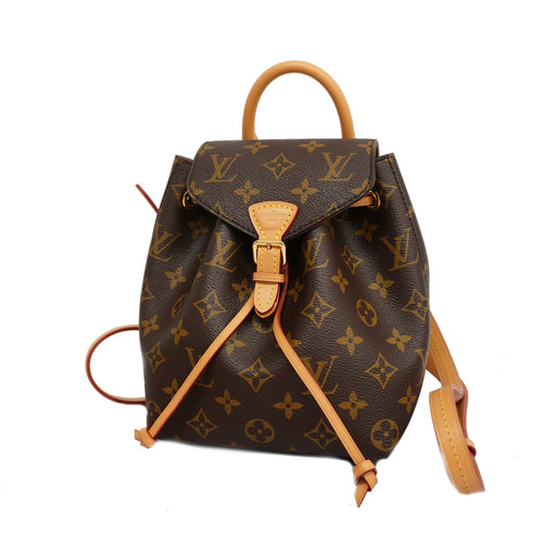 Louis Vuitton Monogram Montsuri MM Rucksack Backpack M51136 Brown PVC  Leather Ladies LOUIS VUITTON