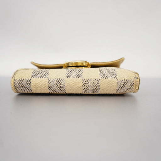 Auth Louis Vuitton Damier Azur Portefeuille Koala N60013 Women's Wallet