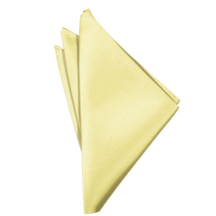 Canary Yellow Satin Pocket Hankie