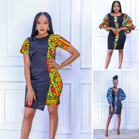 A fusion of African print with western silhouette