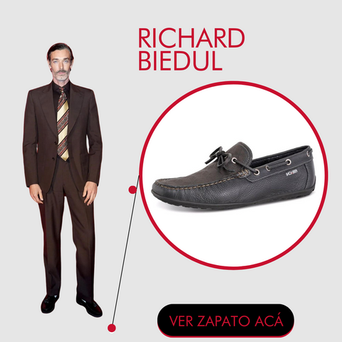 Richard Biedul con mocasines los cuales son especiales para toda ocasión