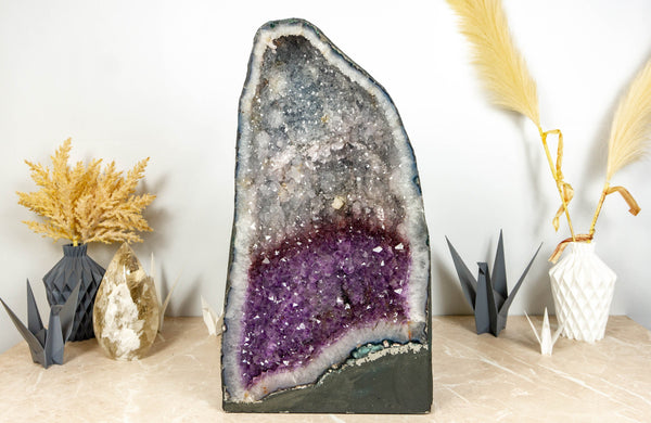 Agate Amethyst Cathedral Geode, Museum Grade