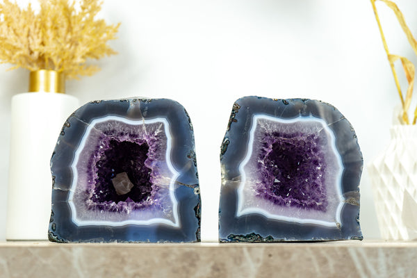 Agate Amethyst Cathedral Geode, Museum Grade