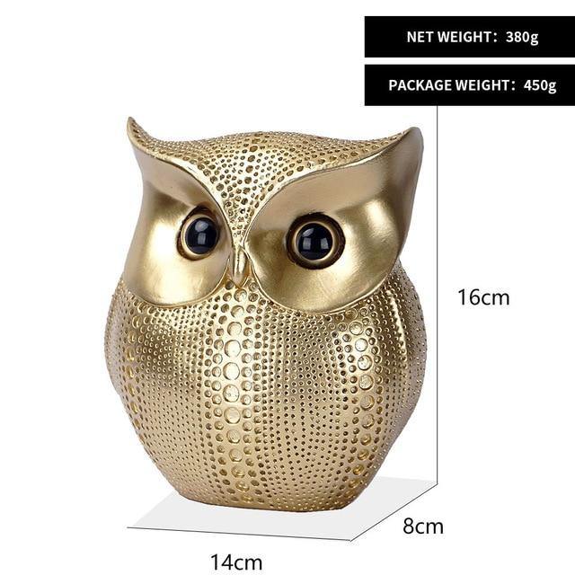Owl Statue Decor Small Crafted Figurines for Home Decor Accents Living Room Bedroom Office Decoration Book Shelf TV Stand Animal | akolzol