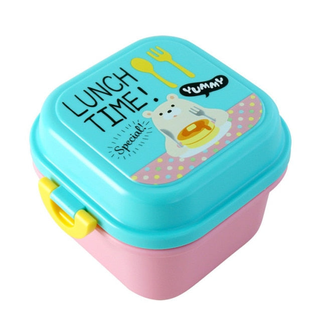 1pc*1100ml cream+gray student plastic lunch box microwave oven office  workers high appearance box with small sauce box ,tableware Japanese  minimalist lunch box 3 compartment