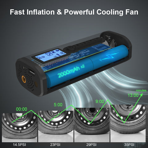 woowind ap2-p tire inflator portable air compressor