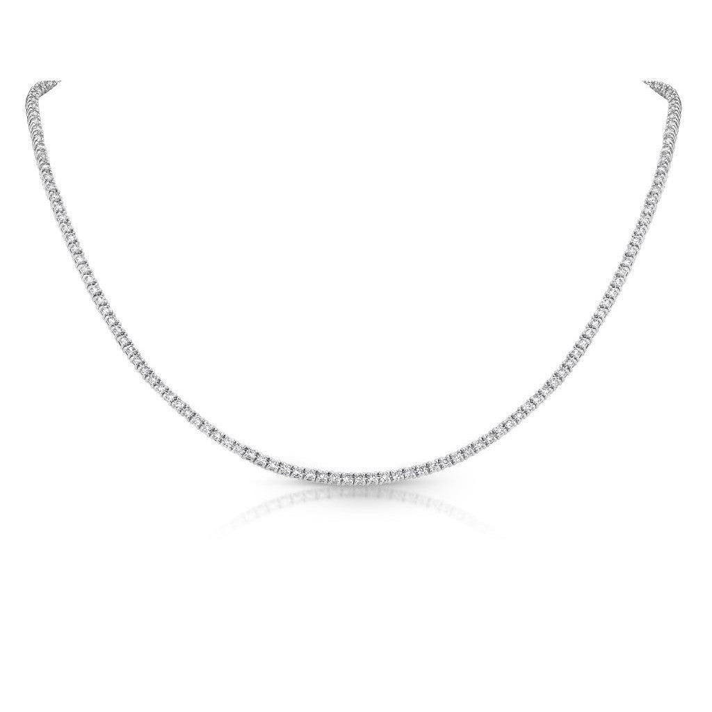 silver tennis chain real diamond