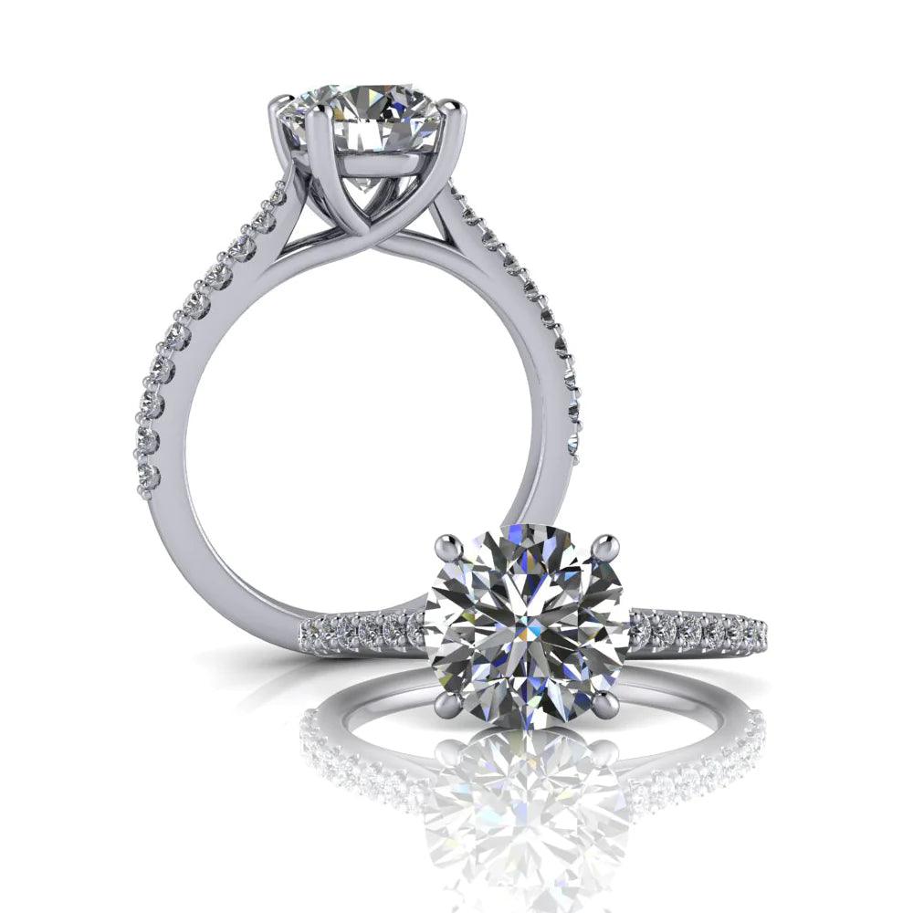 Lab grown diamond ring by Michael Arthur