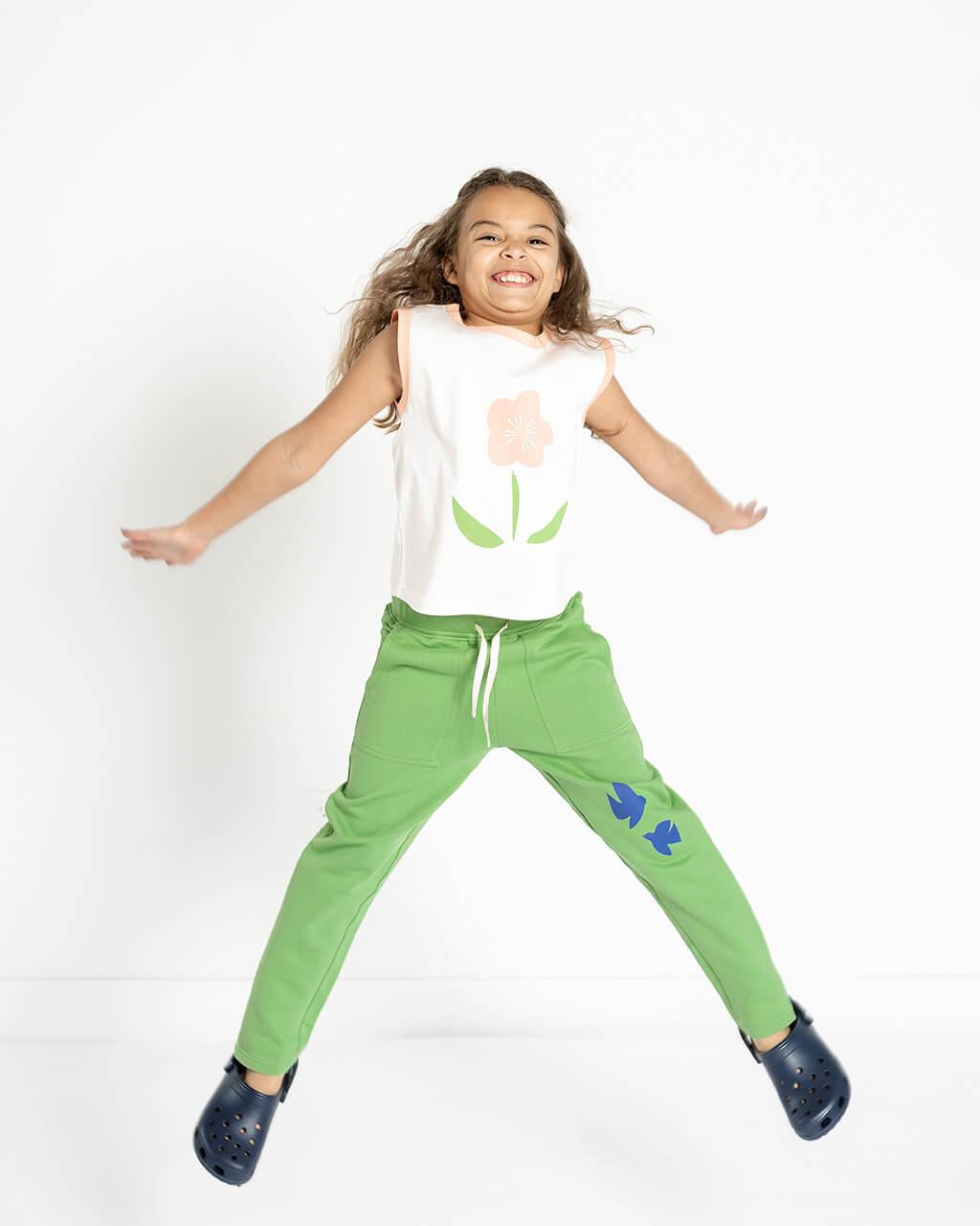 Kids jogger sweat pants harem trousers sewing pattern