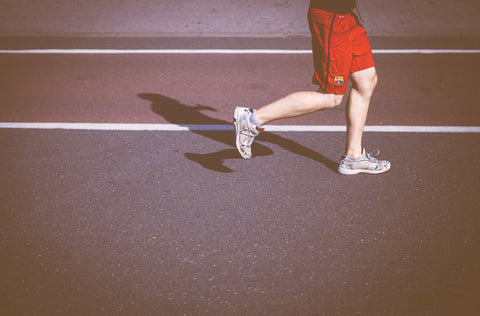 person running in track