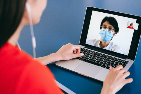 virtual conversation with a medical professional