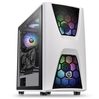 Thermaltake Commander C34 Snow Motherboard Sync ARGB ATX Mid Tower Computer Chassis