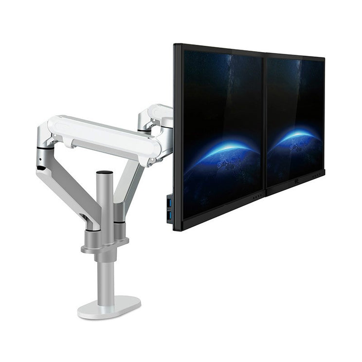 Ol-2 Aluminum Height Adjust 17-32 Inch Dual Screen Monitor Holder