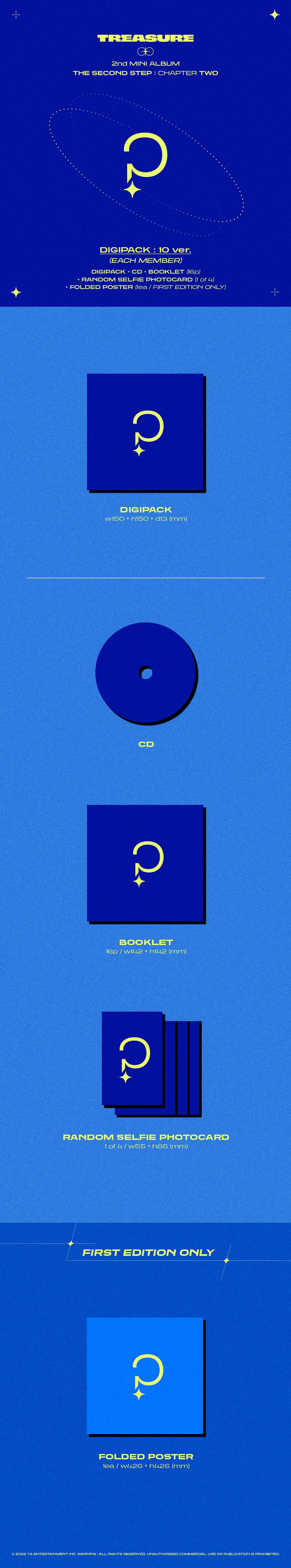 TREASURE - 2nd MINI ALBUM [THE SECOND STEP  CHAPTER TWO] DIGIPACK ver.