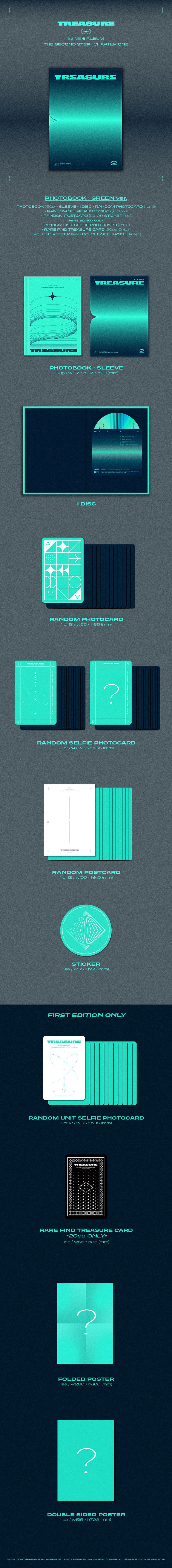 TREASURE - THE SECOND STEP  CHAPTER ONE [1ST MINI ALBUM] PHOTOBOOK Ver.b