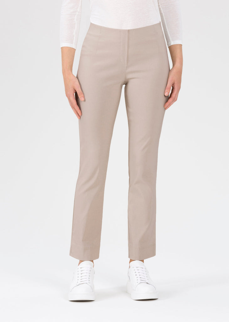 Ina ankle length stretch trousers in silver