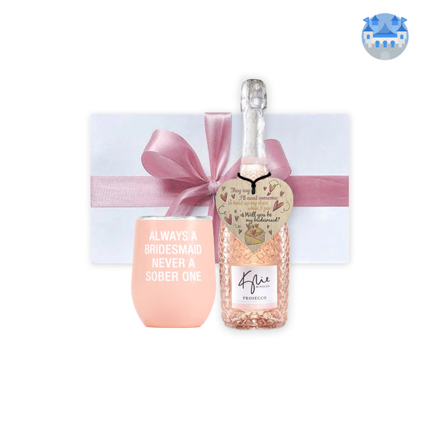 Bridesmaid Hamper Gift Box - Blush Pink (10X10X4