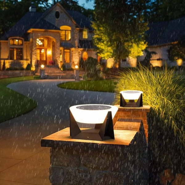 Lucien LED solar wall lamp – NYRALONDON