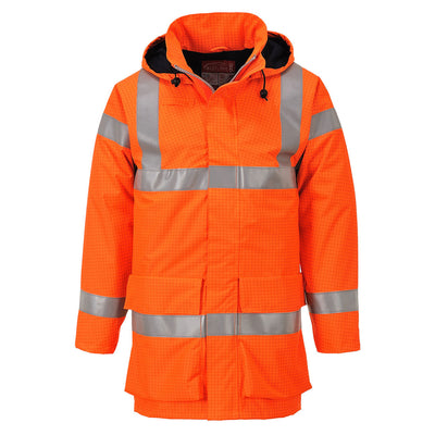 Portwest S773 Bizflame Rain Hi-Vis Antistatic FR Bomber Jacket - Yellow - 5XL